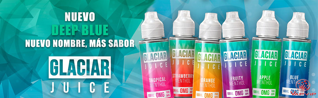 elíquidos de vapeo Glaciar Juice/Deep Blue. Envíos a toda Europa.